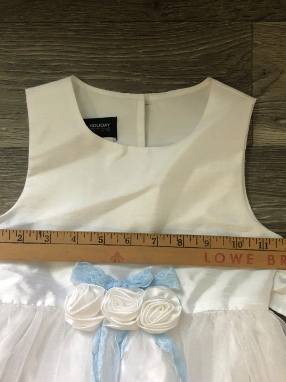 Holiday Editions 5T white flower girl wedding dress Easter